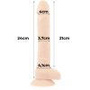 Cock miller szilikon sűrűségű csuklós pénisz vibrátor 24 cm – prémium intim kozmetikum