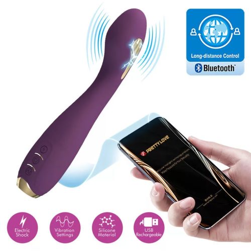 Hector elektrosokk vibrátor app control lila – prémium intim kozmetikum