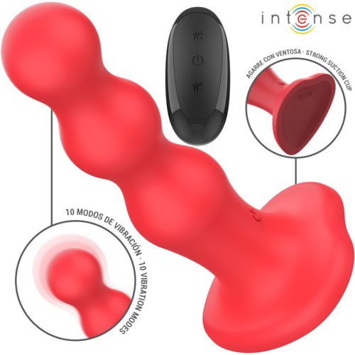 INTENSE - CODY vibrátor, szívókorongos, távirányítóval